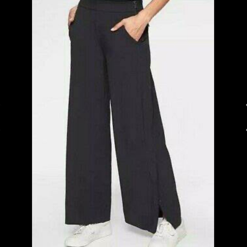 Athleta Luxe Gramercy Trouser Wide Leg Pants Black Size 4